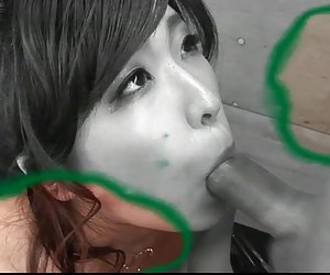 Busty agus oiled suas bean ai okada sucking coileach agus humping