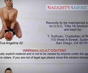 Splendid eva angelina tarraing agus marcaíocht mór pecker